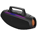 Skullcandy Barrel XT Bluetooth Boombox Party Speaker, Water-Resistant Portable Speaker, LED Lightshow Mode, 12 Hour Battery, Multi-Link