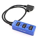 Gbrand AConnect D-tap Splitter P-Tap HUB Cable D Tap to 3Ports Dtap P-tap Splitter Cable for Photography Power for ARRI RED Z CAM Cameras TILTA