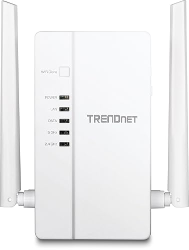 TRENDnet Wi-Fi Everywhere Powerline 1200 AV2 AC1200 Wireless Access Point, Expand Your Wireless Coverage, Built-in Concurrent Dual-Band, 3 x Gigabit