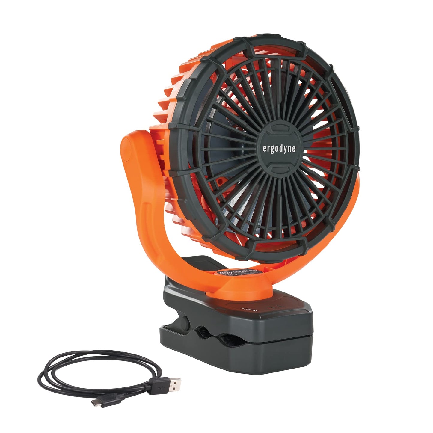 Ergodyne Chill Its 6090 Portable Jobsite Fan, Clip On and Magnetic Mount, Rechargeable Fans