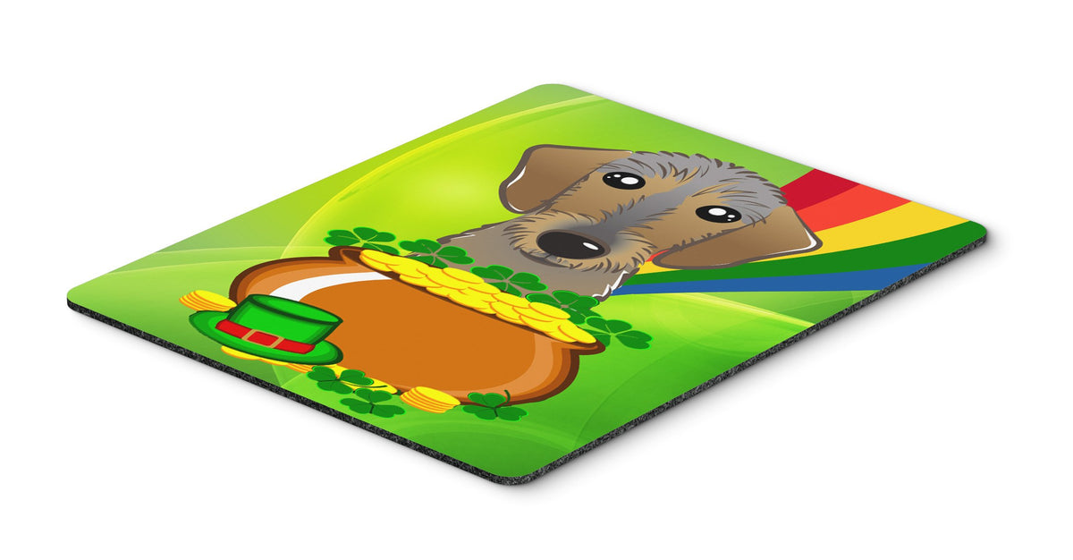 Caroline's Treasures BB1977MP Wirehaired Dachshund St. Patrick's Day Mouse Pad, Hot Pad or Trivet for Home Office Gaming Working Computers Laptop
