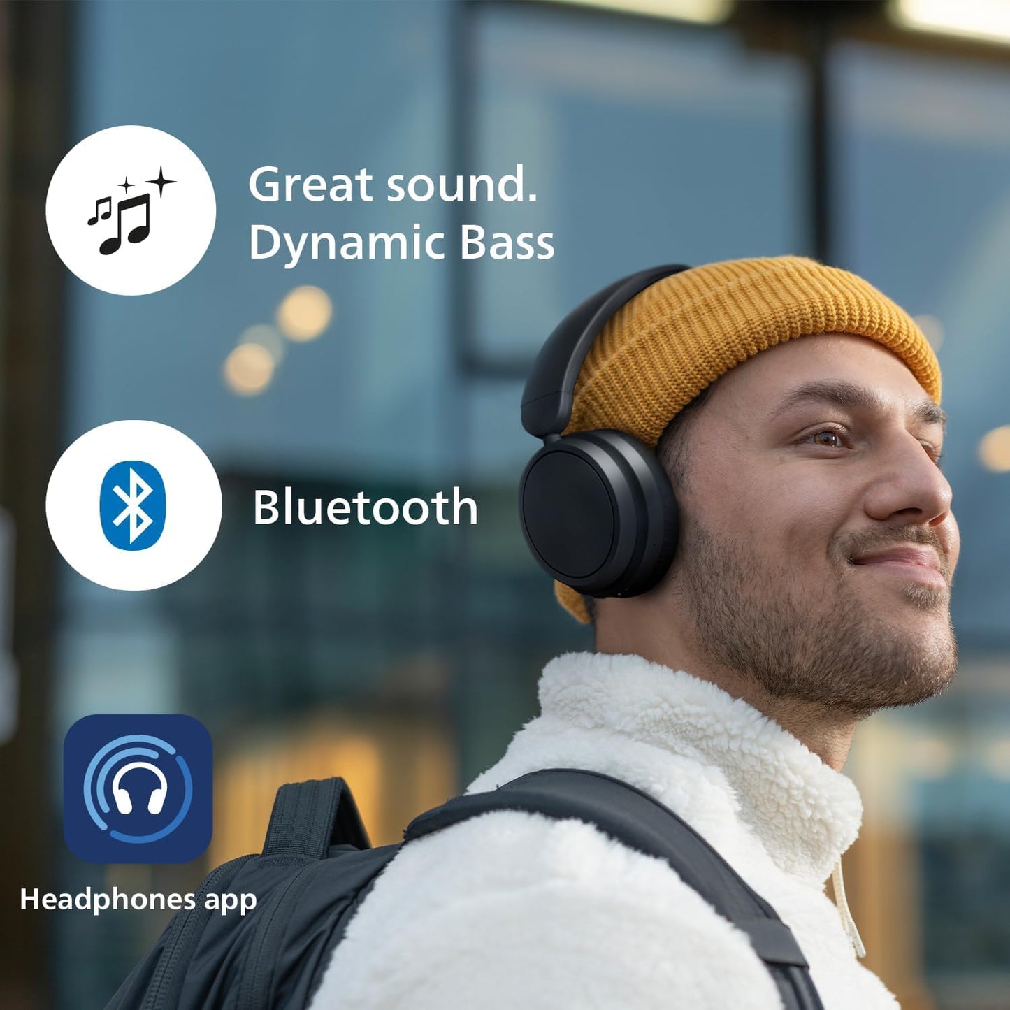 Philips H5209 Wireless Headphones,Over-Ear Bluetooth Headphones with Dynamic Bass,Clear Call, 65 H Battery Life,Fast Charging,Soft Ear Cups…