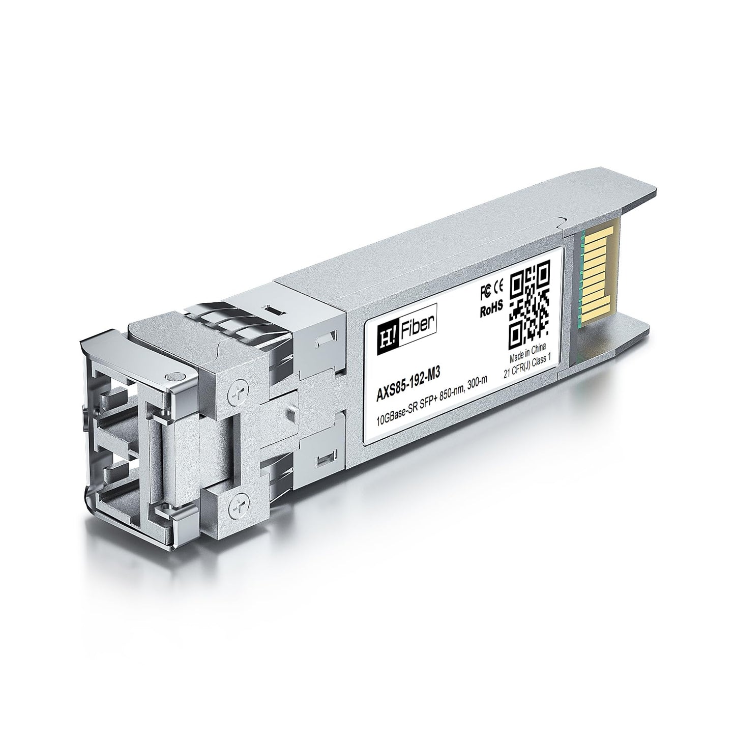 H!Fiber 10Gb Multimode SFP+ LC Module, 10GBase-SR Fiber SFP+ Transceiver for Cisco SFP-10G-SR, Ubiquiti UniFi UF-MM-10G, Mikrotik, Netgear