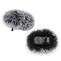 FONDFRAMORY Microphone Windscreen for DJI Mic 2, Furry Wind Muff Compatible with DJI Mic 2, Fur Microphone Cover Pop Filter Sound Insulation (2