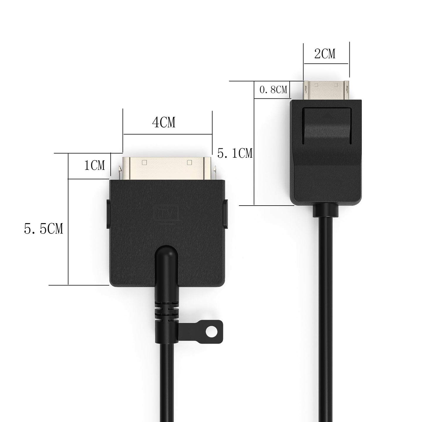 One Invisible Connection Cable BN39-02687A for TV Neo QLED 8K Smart TV Model QN95A, QN700A, QN800A, QN900A, 1FT(30CM), Black, NOT fit TV Frame TV