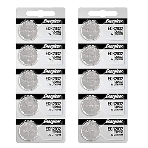 Energizer 2032 Battery CR2032 Lithium 3v (1 Pack of 10)