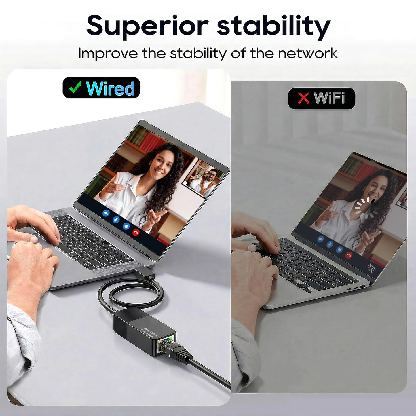 USB 3.0 to Ethernet Adapter, 1000Mbps USB A to Gigabit LAN Network Adapter, Plug & Play Driver-Free RJ45 Dongle. Compatible with Nintendo Switch