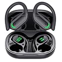 Wireless Earbuds Bluetooth 5.4 Headphones, 96hrs Playtime, Wireless Charging Case LED Display, Over Ear Headphones, ENC Noise Cancelling, Hi-Fi Sound
