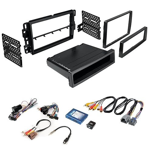 American International Chevy Silverado/Tahoe/Suburban/Yukon & GMC Sierra (2007-2013) Double DIN or Single ISO w/Pocket Radio Dash Kit, Retains SWC