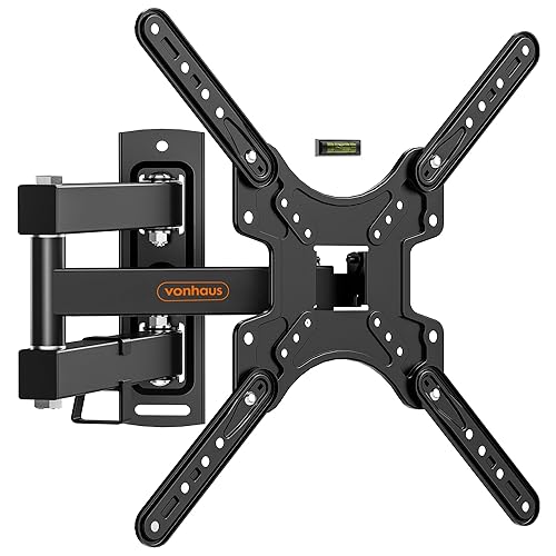 VonHaus by Designer Habitat Cantilever TV Wall Mount Swivel Bracket for LCD Plasma TV (13 - 37") to Fit All VESA 75mm & 100mm + Extension Plates