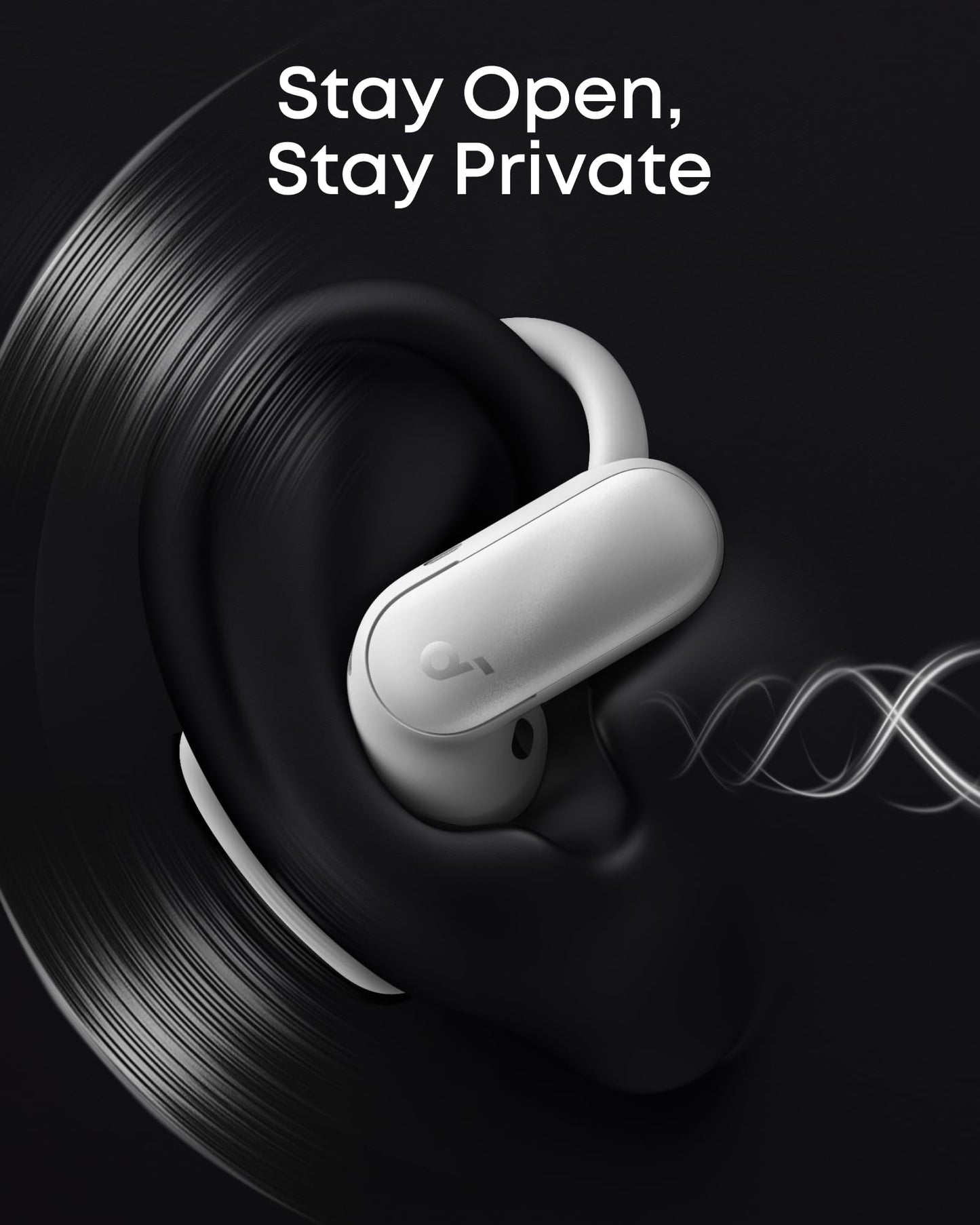 Soundcore AeroFit 2 Pro by Anker, Open-Ear and Active Noise Cancellation Modes, Hi-Res Open Ear Headphones for Commute,Office,Fitness, LDAC, 4-Mic AI