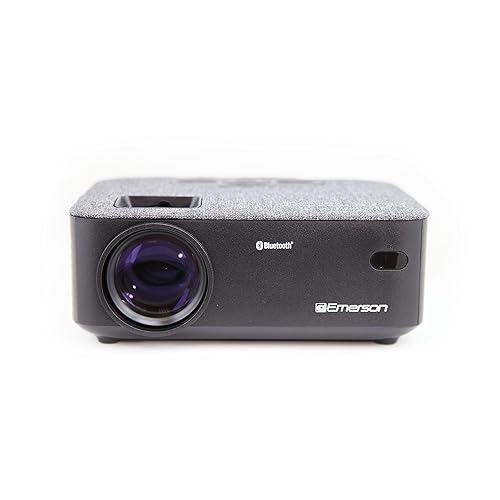 Emerson EVP-2001C 150" Portable Projector with 100" Portable Screen, Bluetooth, HDMI & USB Inputs, Dual Speakers, and Carrying Case - Ideal for Movie