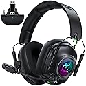 Wireless Gaming Headset for Xbox Series X|S, Xbox One, PC, PS5, PS4, Mac, Switch, 2.4 GHz Wireless & Bluetooth 5.4 Gaming Headphones with Noise