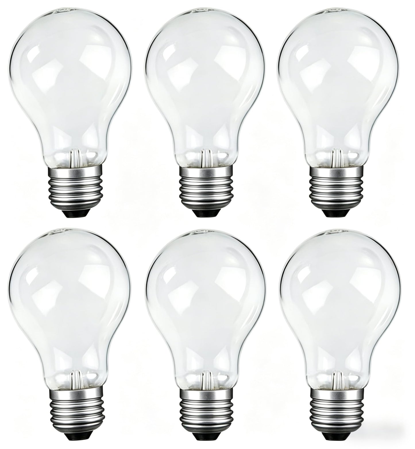 FMLAD 100 Watt Incandescent Light Bulbs, E26 A19 100W Stepless Dimming Light Bulbs 1020lm, 3000K Soft Warm White, Vintage Clear Glass Incandescent