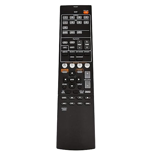 New RAV521 ZJ66500 Remote Control for Yamaha Audio/Video Receiver for RX-V377 YHT-4910U HTR-3067 YHT-4910U YHT-4910UBL VD-199