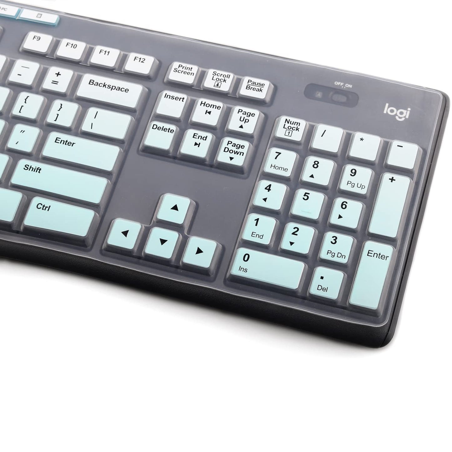 Keyboard Cover Skin Protector for Logitech MK295 MK275 MK270 Wireless Keyboard, Logitech K200 K260 K270 K275 K295 MK200 MK260 Ultra Thin Desktop PC