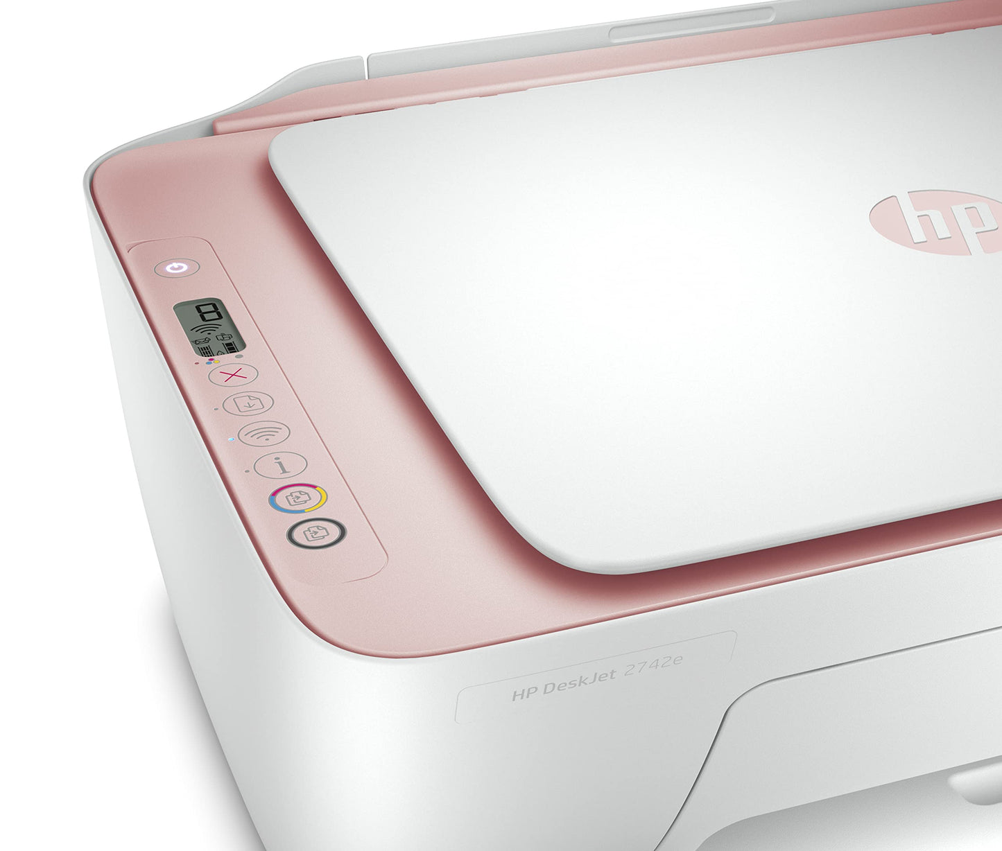 HP DeskJet 2742e All-in-One Printer with Bonus 6 Months Instant Ink, Himalayan Pink