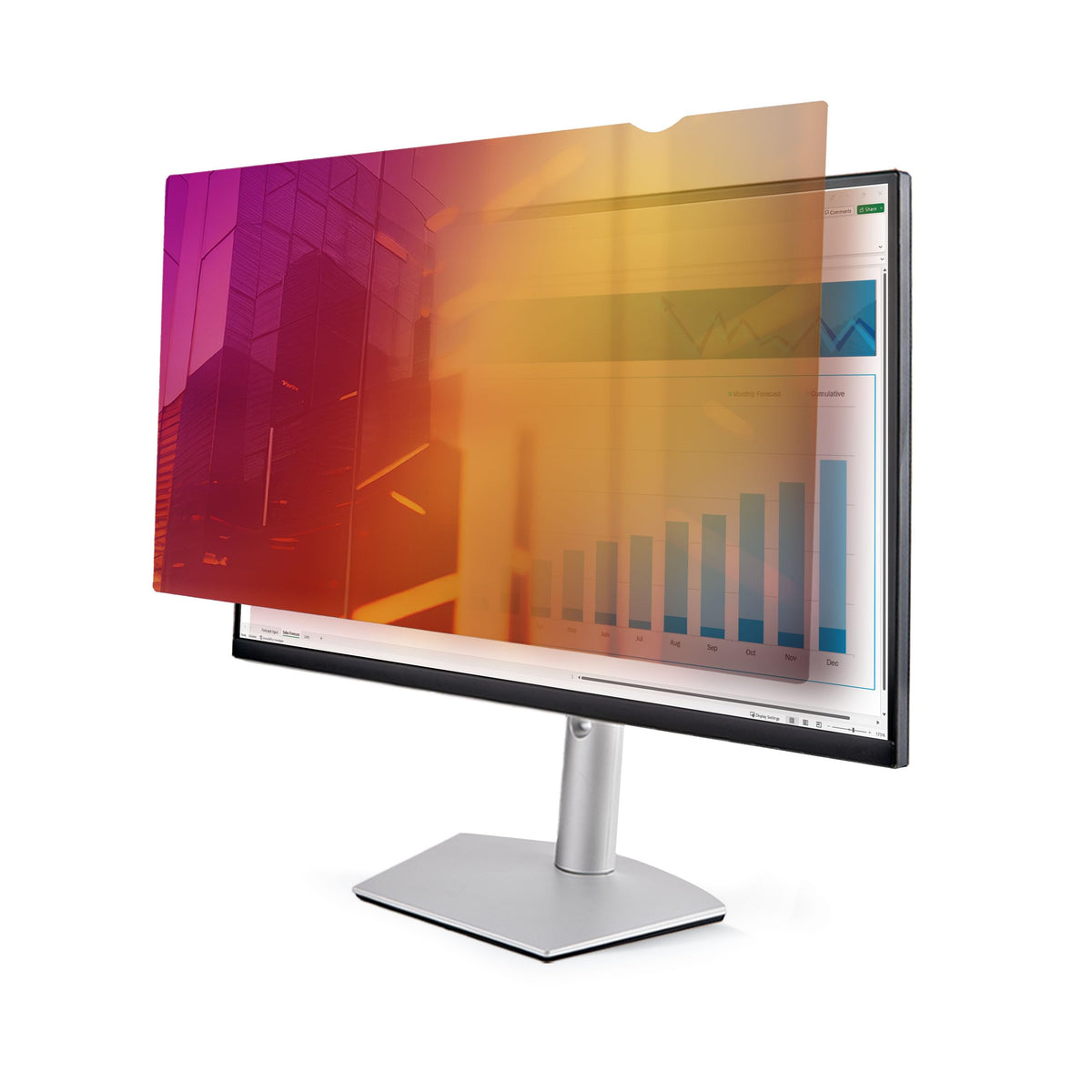StarTech.com 23.8-inch 16:9 Gold Monitor Privacy Screen, Reversible Filter w/Enhanced Privacy, Security Shield, +/- 30 Deg.