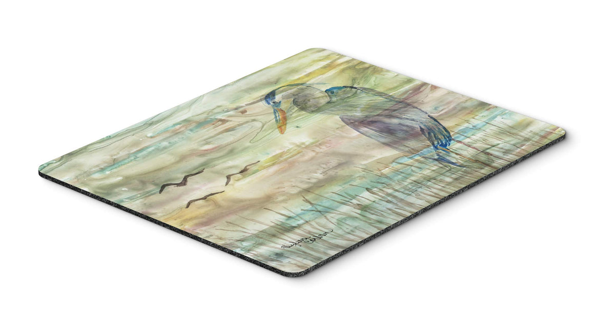 Caroline's Treasures SC2019MP Blue Heron Sunset Mouse Pad, Hot Pad or Trivet for Home Office Gaming Working Computers Laptop Mouse Mat,Washable Large