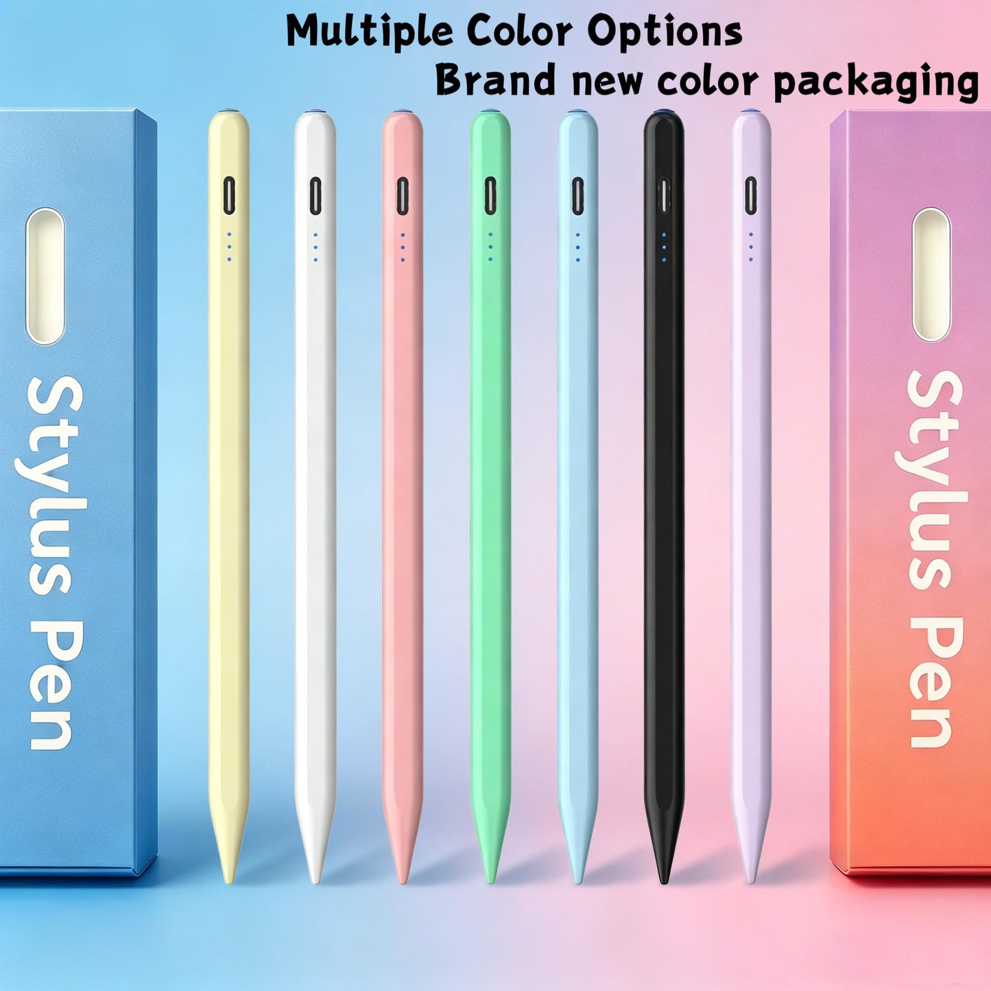 Stylus Pen Android for AMZ Tablet HD 10/Max 11 Compatible with Samsung/Lenovo,Accurate? Push-Button Switch On/Off,Long Battery Life+2Tips(NW Purple)