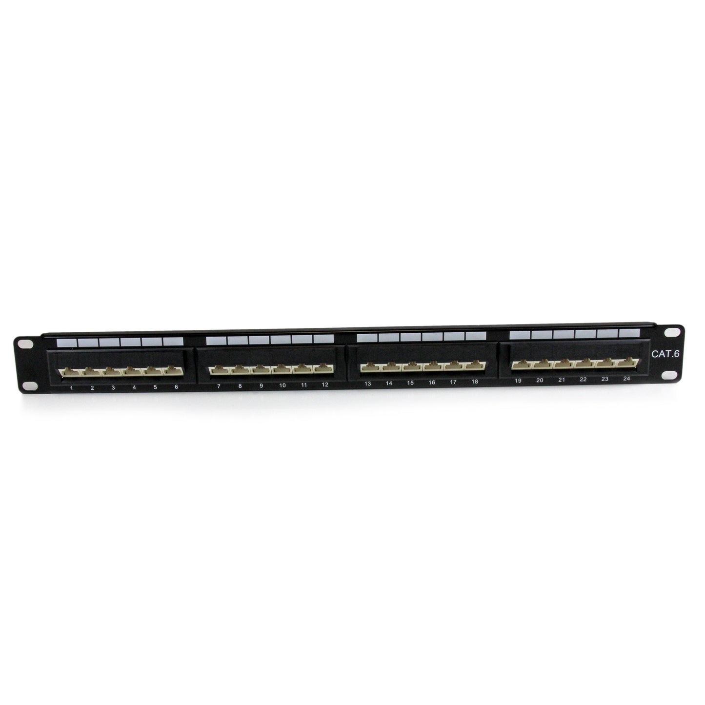 StarTech.com 24 Port 1U Rackmount Cat 6 110 Patch Panel - 45 Degree (C6PANL4524)