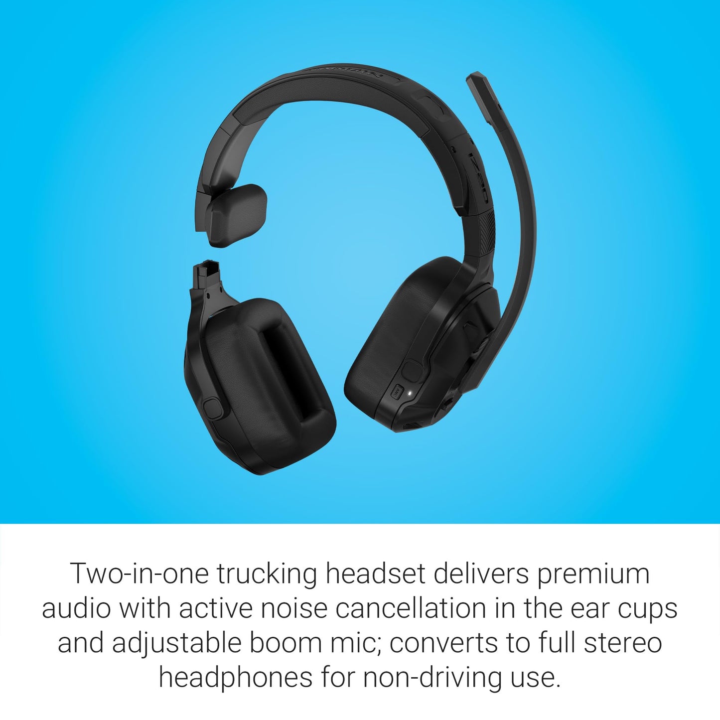 Garmin dēzl™ Headset 210, 2-in-1 Premium Trucking Headset, Active Noise Cancellation, Long Battery Life, 60 Hours of Talk Time, Built-in LED…