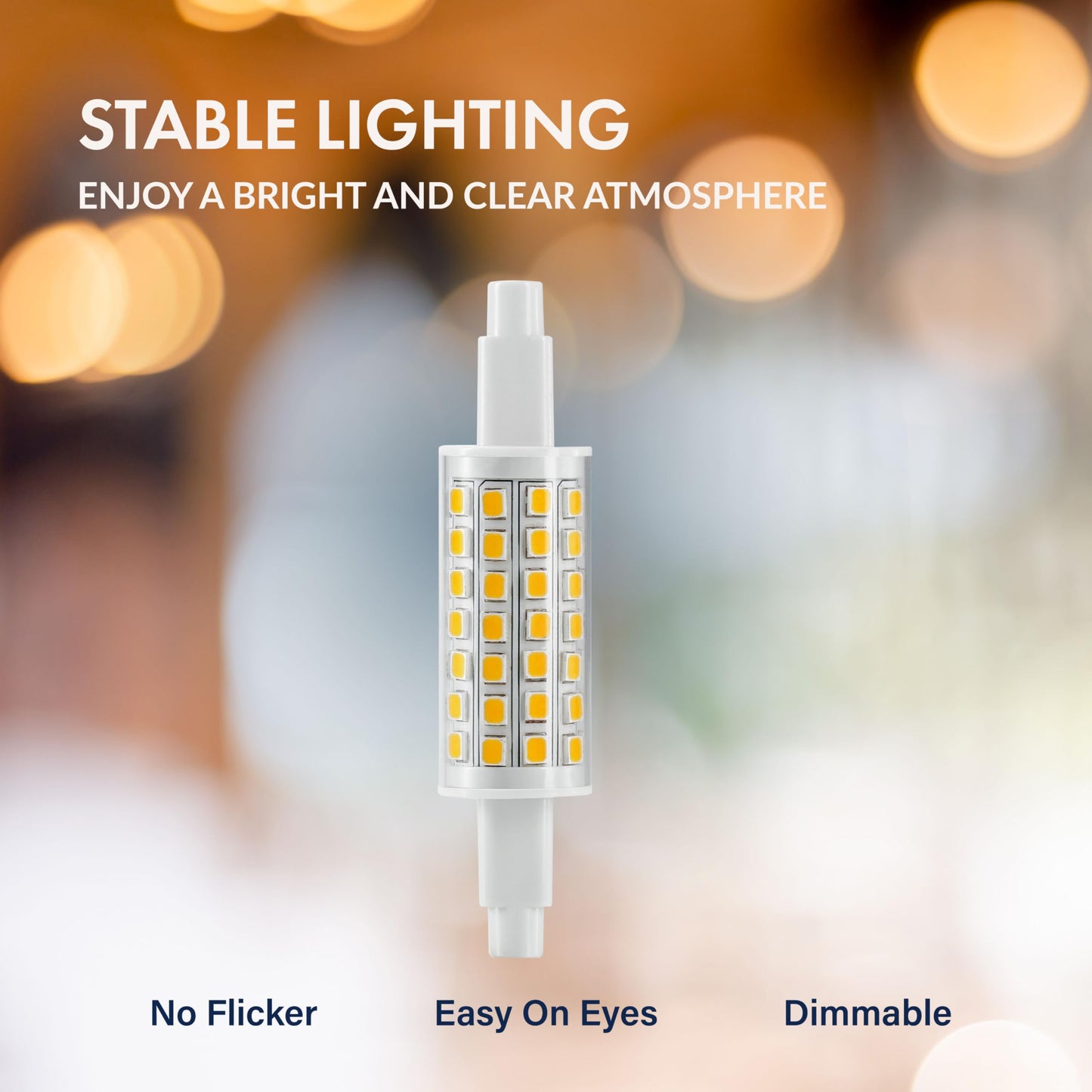 Newhouse Lighting 5w LED T3 Replacement Bulb R7s Base 3000k (4-Pack)