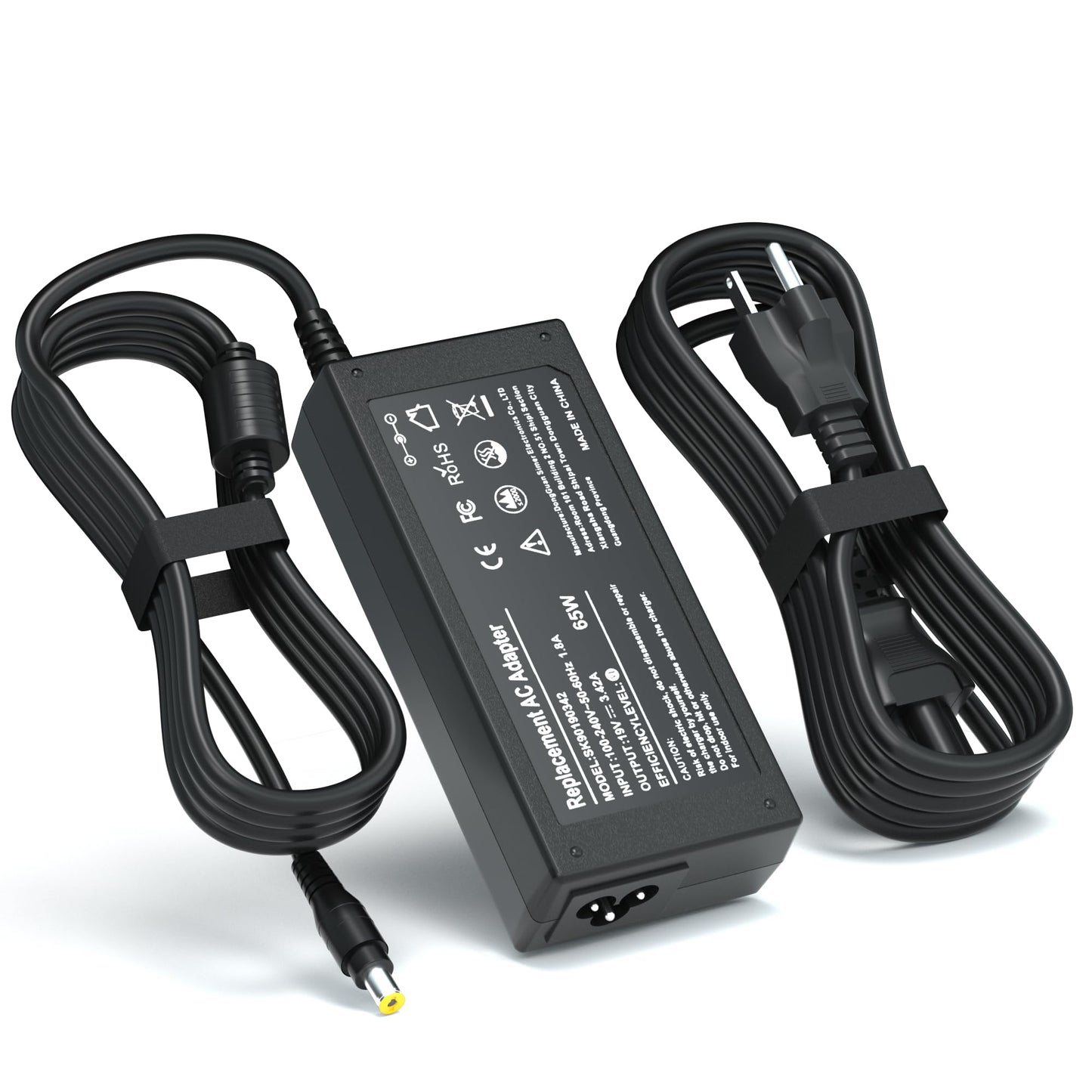 Tinkon 19V Power Cord Compatible with Acer Monitor SB220Q R240HY S230HL SA230 SB230 H236HL SB240Y SB270 SA270 S201HL S231HL S271HL S240HL S241HL…