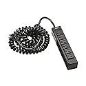 Tripp Lite Safe-IT Surge Protector with Coiled Power Cable, 6 Standard Outlets, Lighted On/Off Switch, 10 Foot Spiral Cord, 300 Joules, $10,000