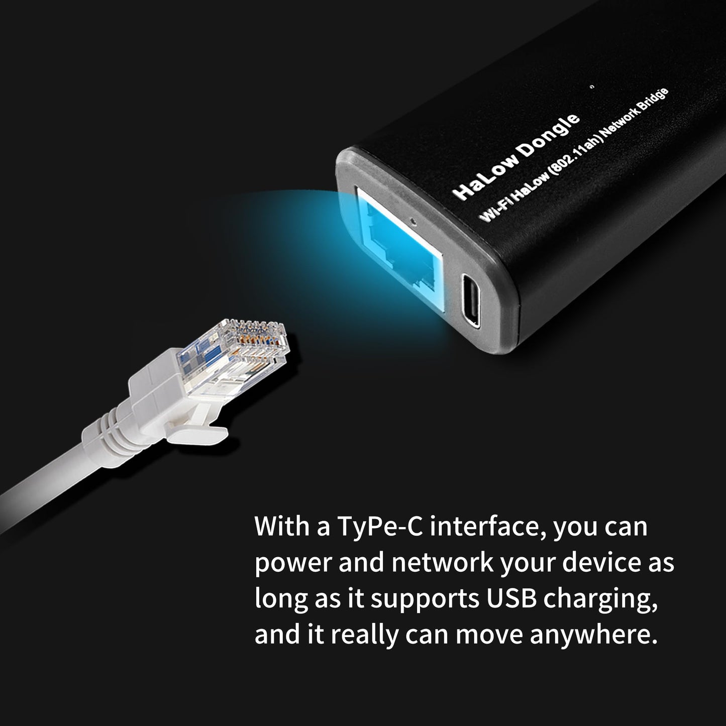 Heltec Wi-Fi HaLow Dongle Wireless Bridge 802.11ah Network Booster Long Range Wireless Access Extender Ethernet Bridge Repeater (STA)