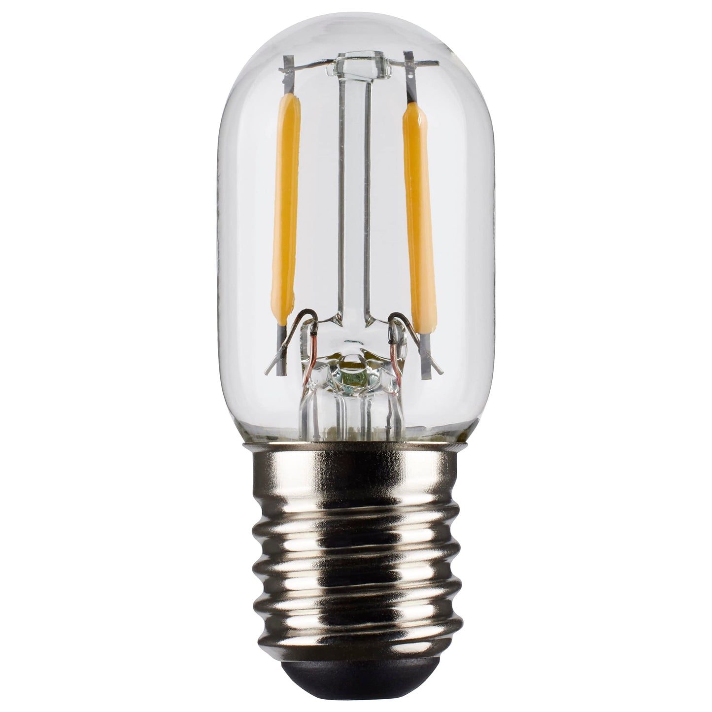 Satco 3-Watt LED E17 Light Bulb, 3000K, 15000 Hour Rating, Dimmable