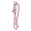 Sonix x Sanrio | Crossbody Phone Strap with Charms | Adjustable, Universal Cell Phone Rope Strap Lanyard | Pink Cord | Hello Kitty Pink Bows