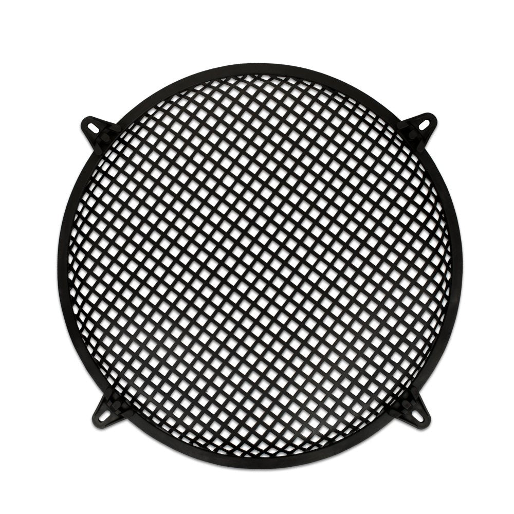 Goldwood Subwoofer Grille and Hardware 12" Steel Waffle Speaker Woofer Grill Black (SWG-12C)