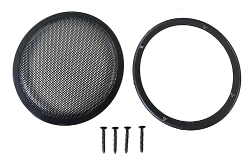 One 10-Inch 2-Piece Steel Mesh Speaker Subwoofer Grill - Black
