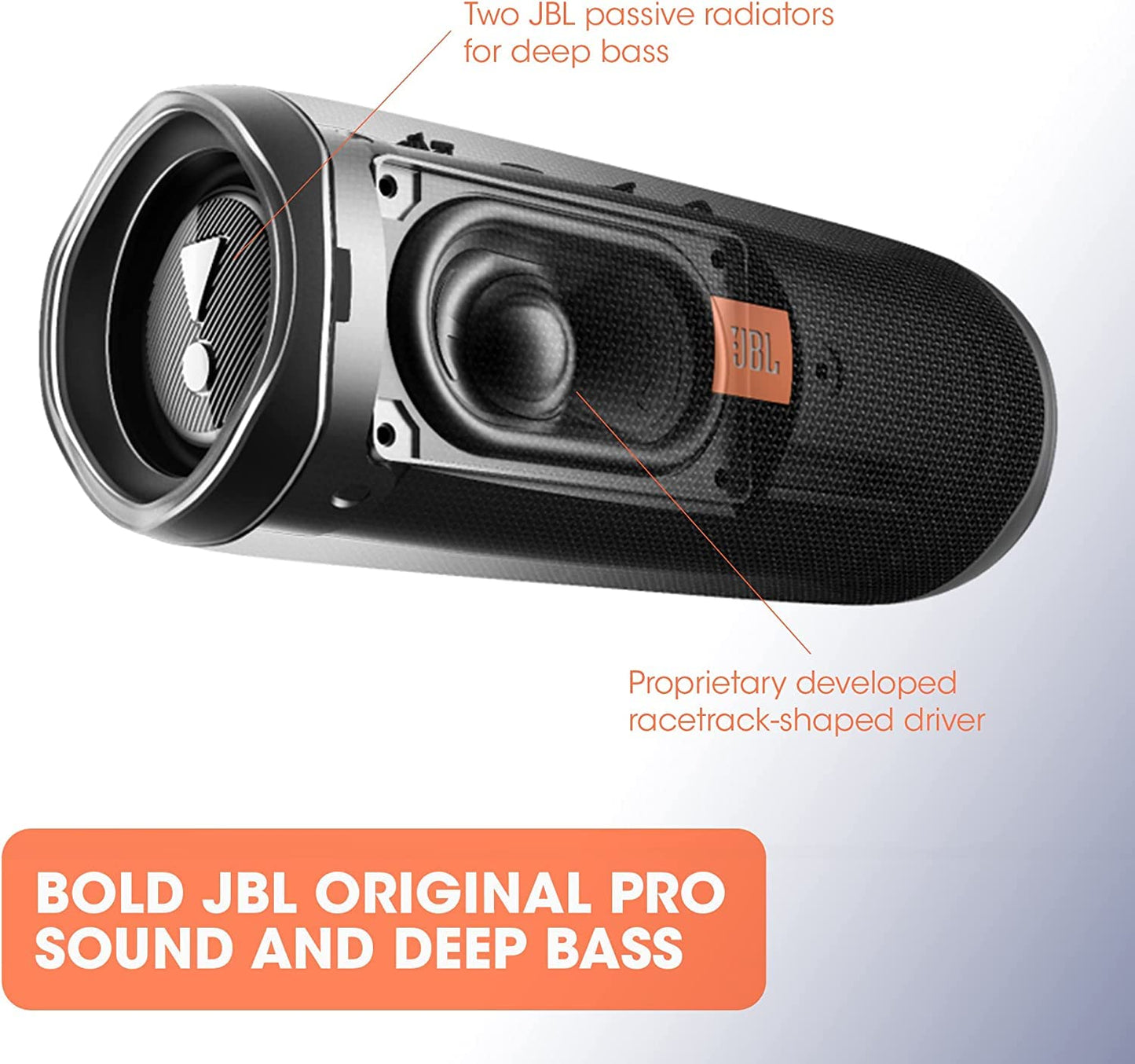 JBL Flip 5 Waterproof Portable Bluetooth Speaker for Travel, Outdoor and Home - Wireless Stereo-Pairing - Includes Microfiber Cleaning Cloth - Gray