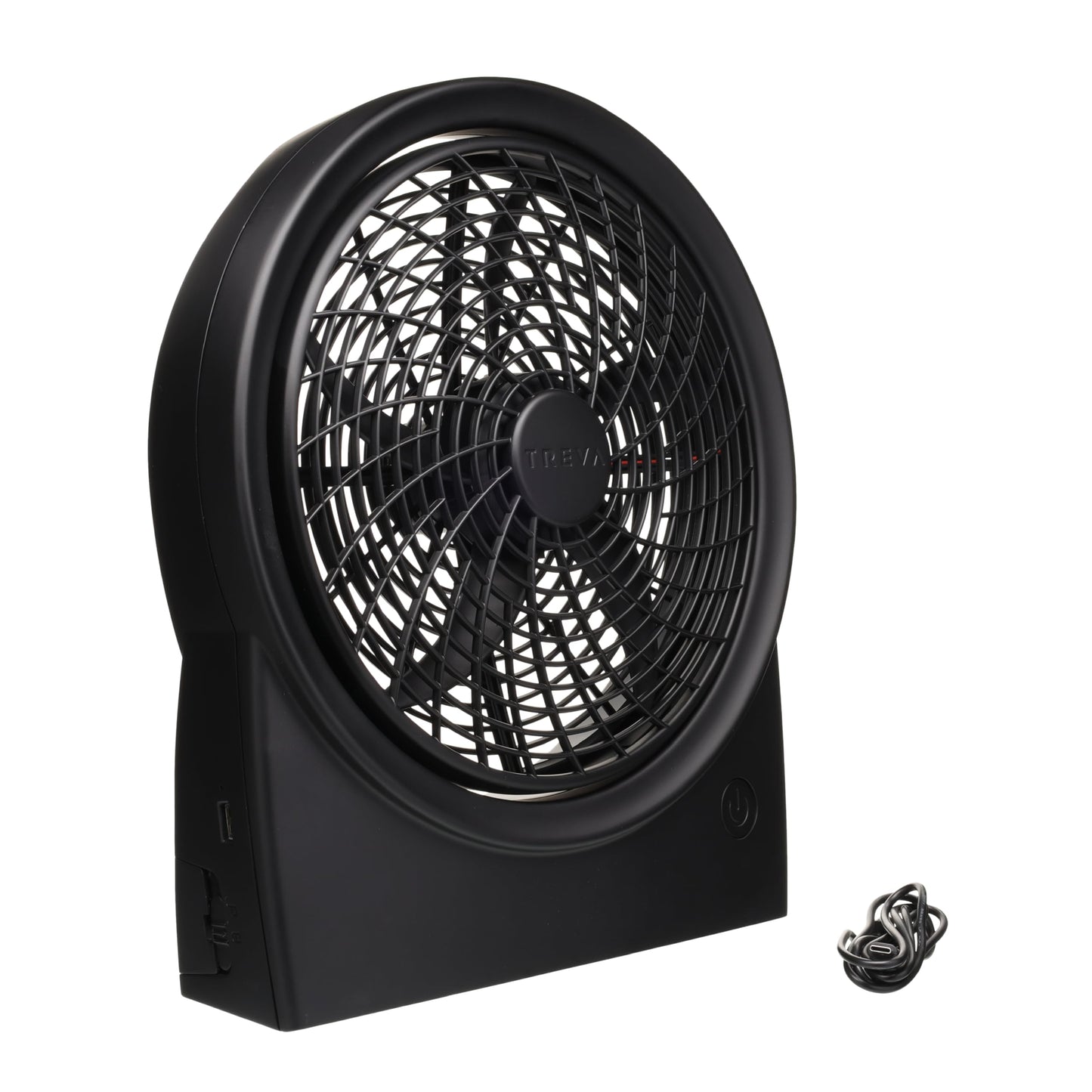 Treva 10 in Rechargeable Fan & Battery Powered 3-Speed Personal Fan
