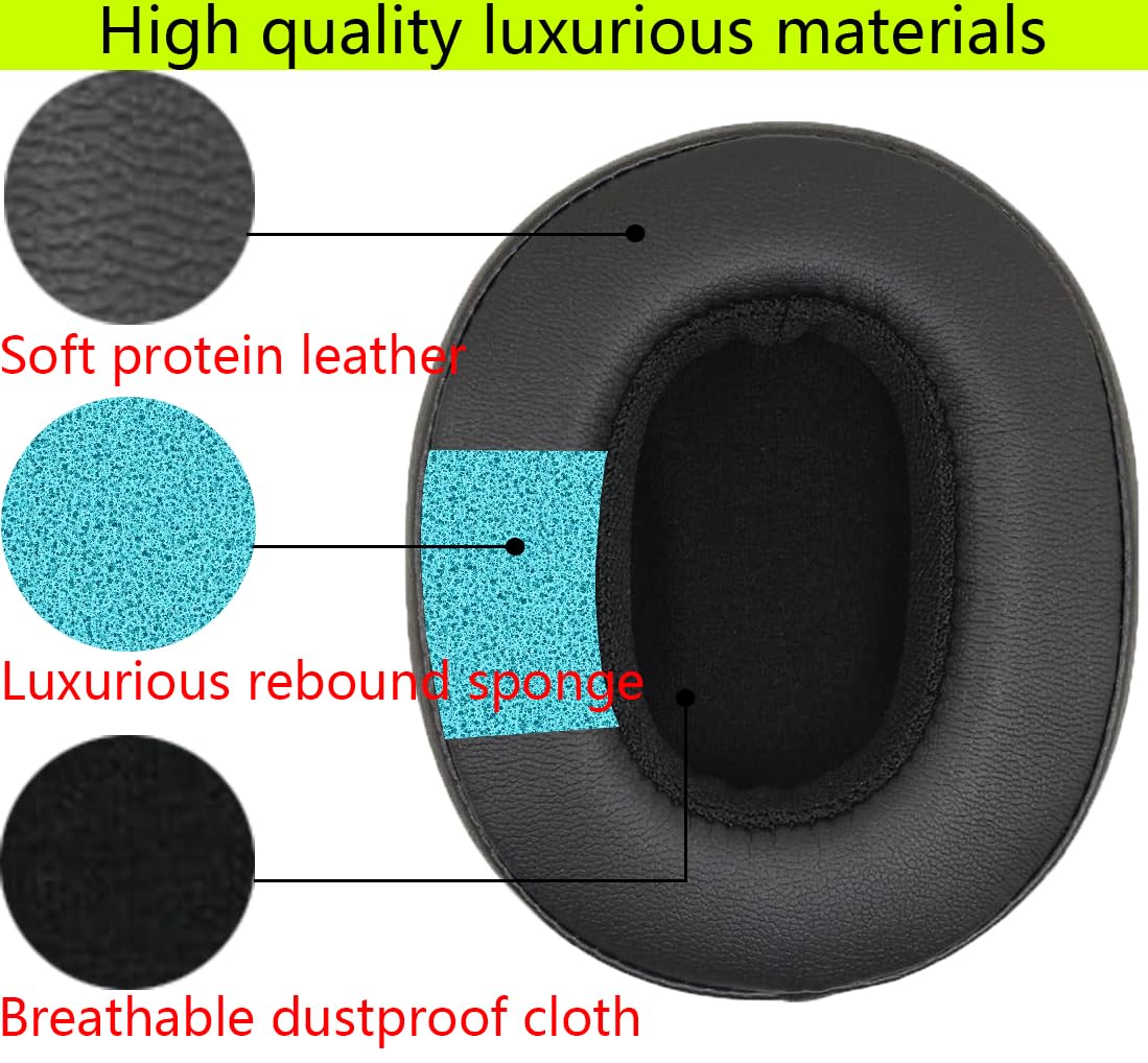Replacement Ear pad Compatible with Skullcandy Crusher Wireless/Crusher360/Hesh3/Hesh ANC/Hesh Evo/Venue ANC/Crusher Evo/Crusher ANC Headphones Soft