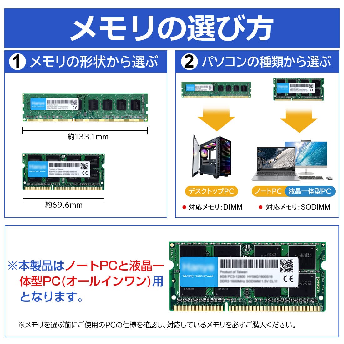 16GB 260pin SODIMM DDR4 PC4-25600 NONECC