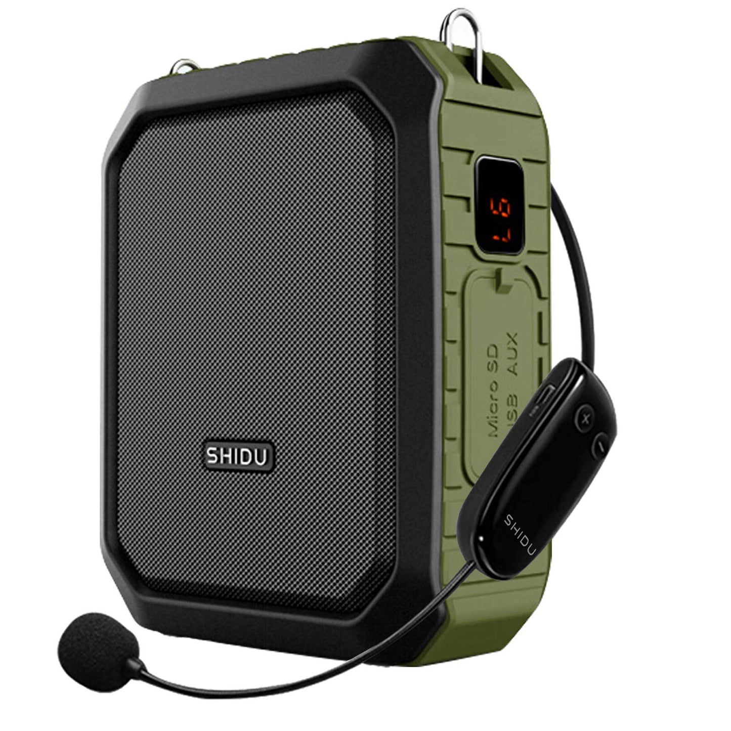 Voice Amplifier with Wireless Headset Mic - 18W 4400mAh Rechargeable Mini Pa System, Bluetooth 4.2, Waterproof IPX5 Portable Speaker for Teacher