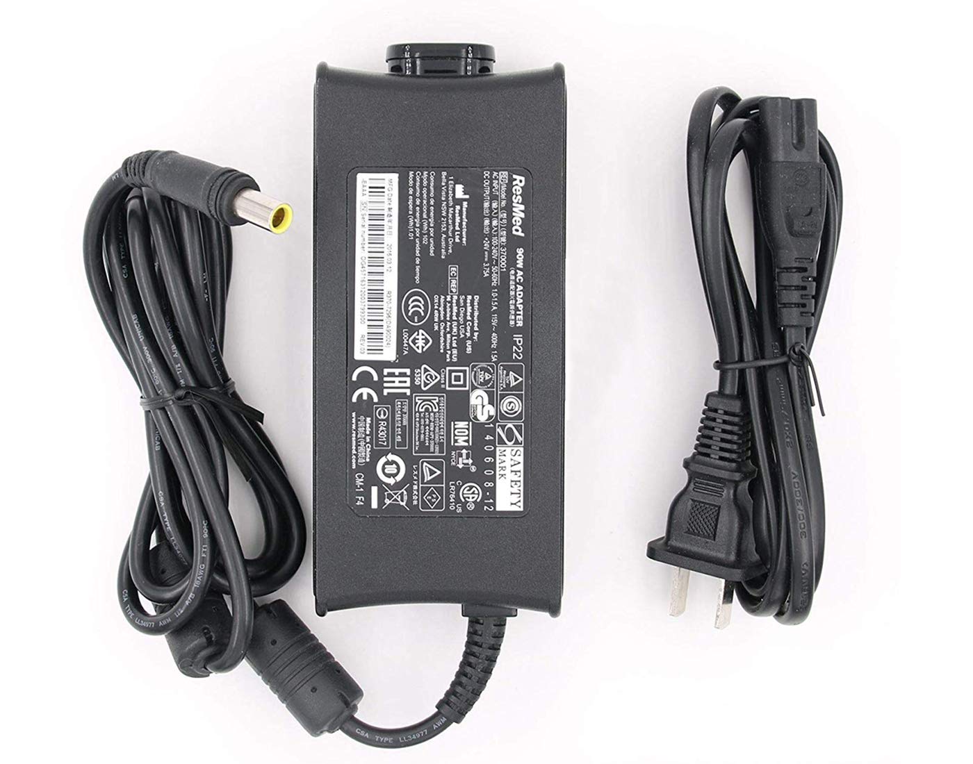 AC DC Adapter for Resmed S10 Series ResMed Airsense 10 Air Sense S10 AirCurve 10 Series CPAP and BiPAP Machines,90W Resmed S10 370001 Replacement…