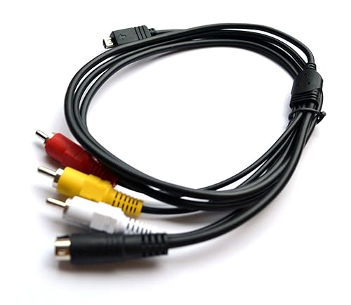 FocalTop AV A/V Audio Video TV-Out Cable/Cord/Lead for Sony Camcorder Handycam DCR-HC21/e
