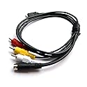 FocalTop AV A/V Audio Video TV Cable/Cord/Lead for Sony Handycam DCR-SR45/e
