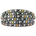 BTF-LIGHTING WS2811 Addressable LED Strip Ultra Bright 5050SMD RGB 60LED/m 20Pixels/m Multi-Colored Light Total 300LED 100Pixels 16.4FT DC12V IP65