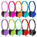 ZXQZYM Bulk Headphones 20 Pack for Classroom School Kids, Wholesale Wired Adjustable Headphones Earphones for Students Schools Libraries Museums