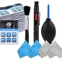 Camera Lens Cleaning Kit - Air Blower, Cleaning Brush, 2in1 Lens Cleaning Pen, 50 Individually Wrapped Wet Tissues and 4 Microfiber Cloths