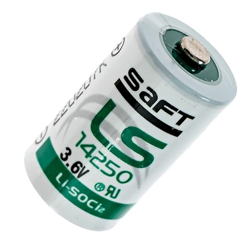 Saft LS14250 3.6V 1/2AA Lithium Battery, 3.6 Volt 1200mAh, GE Simon XT