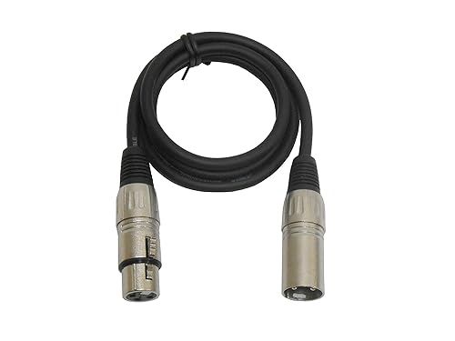 Audio2000'S ADC2037 XLR Male to XLR Female Balanced Microphone/Audio/Recording Cable (Length: 3 Feet)