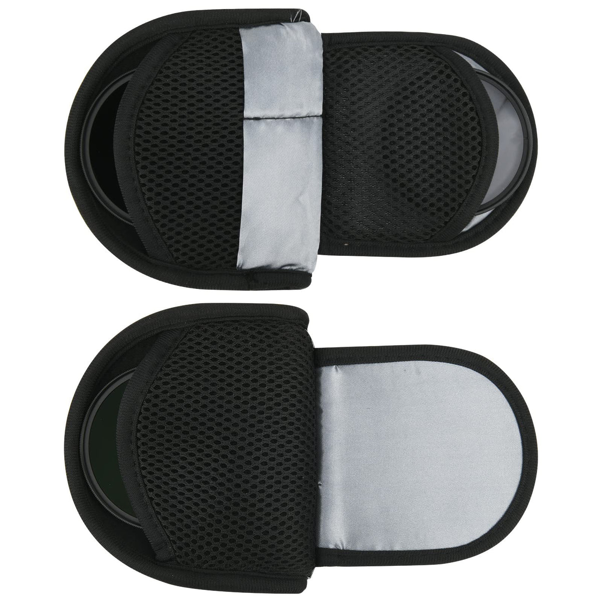 TXEsign Camera Filters Case Bags for Round Filters Up to 82mm,Water-Resistant Fabric Design Lens Filter Pouch (Large)