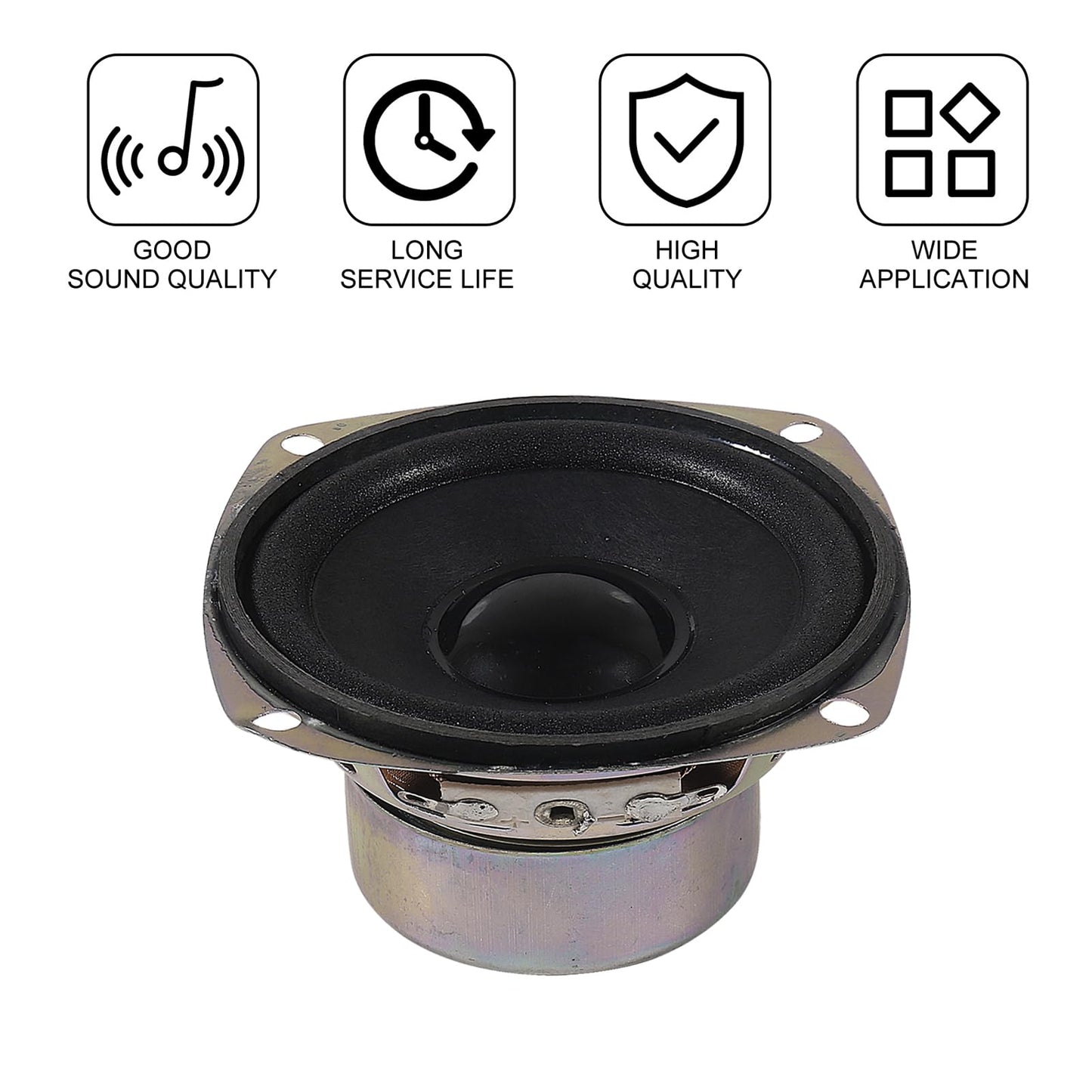 ALMOCN 2PCS 3" 8Ohm 10W Full Range Audio Speaker Anti-Magnetic Audio 2.0/2.1 Home Stereo Woofer Loudspeaker for DIY Boom Box Satellites Speaker