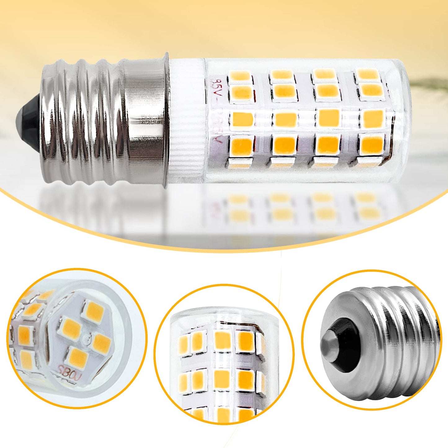 SigeIy 5304517886 KEI D28a KEL2811 Warm Light LED Bulb E17 3.8W 100V-265V
